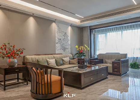 KLF全屋記 | 138㎡現(xiàn)代新中式之家，勾勒古典國(guó)風(fēng)雅韻